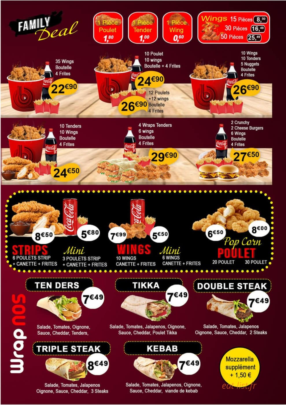 BBQ Chicken — carte page 3