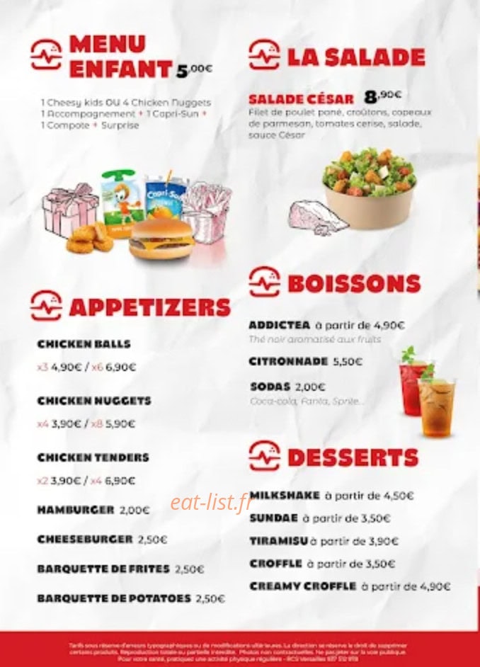 Burger Addict — carte page 4
