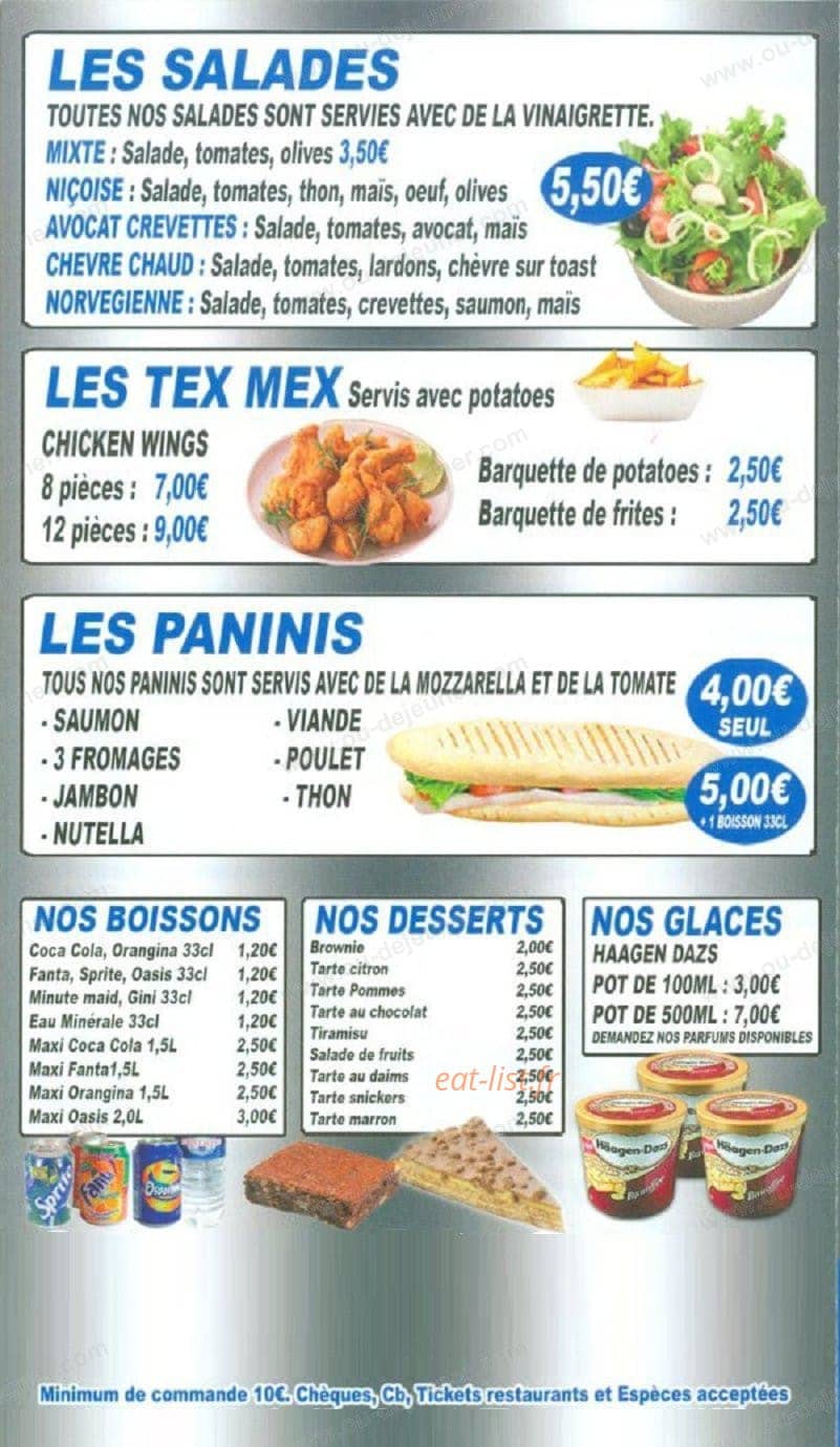 Flash Food — carte page 3