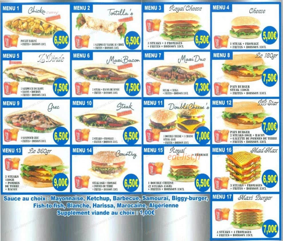 Flash Food — carte page 2