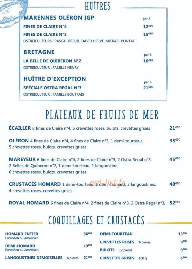 La Criée — carte page 7