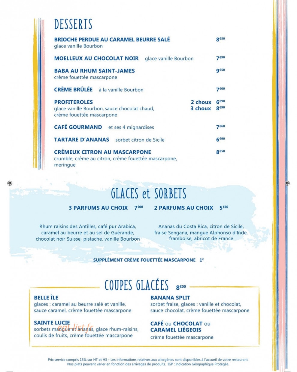 La Criée — carte page 5
