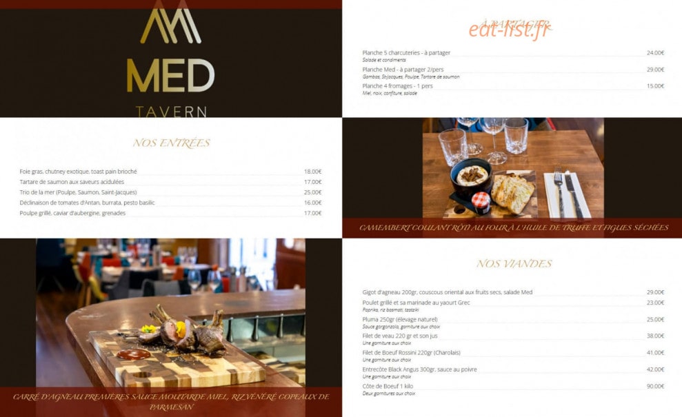 Med Tavern — carte page 1