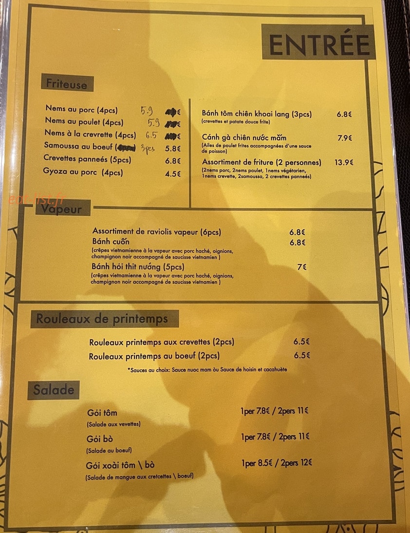 Saigon Retro — carte page 1