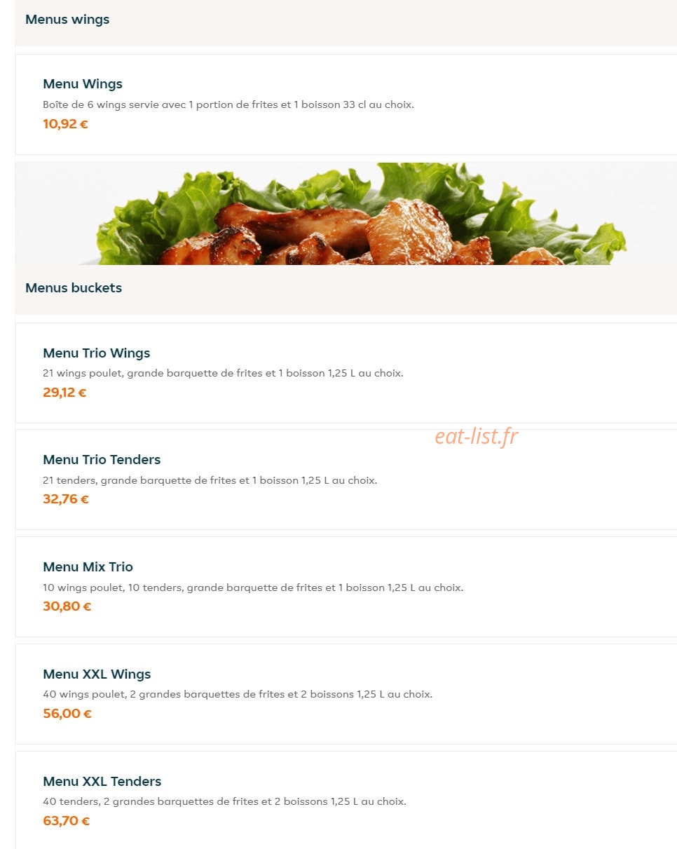 Big Tacos — carte page 1