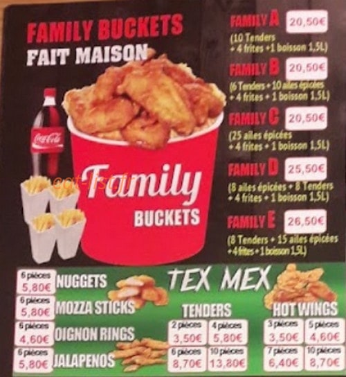 Chick' Tacos — carte page 2