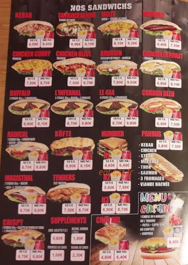 Chick' Tacos — carte page 5