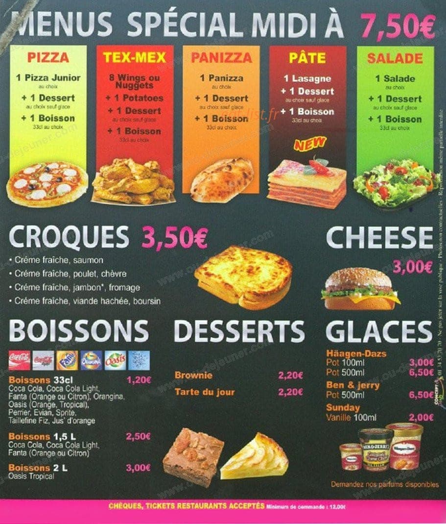 Chikito pizza — carte page 4