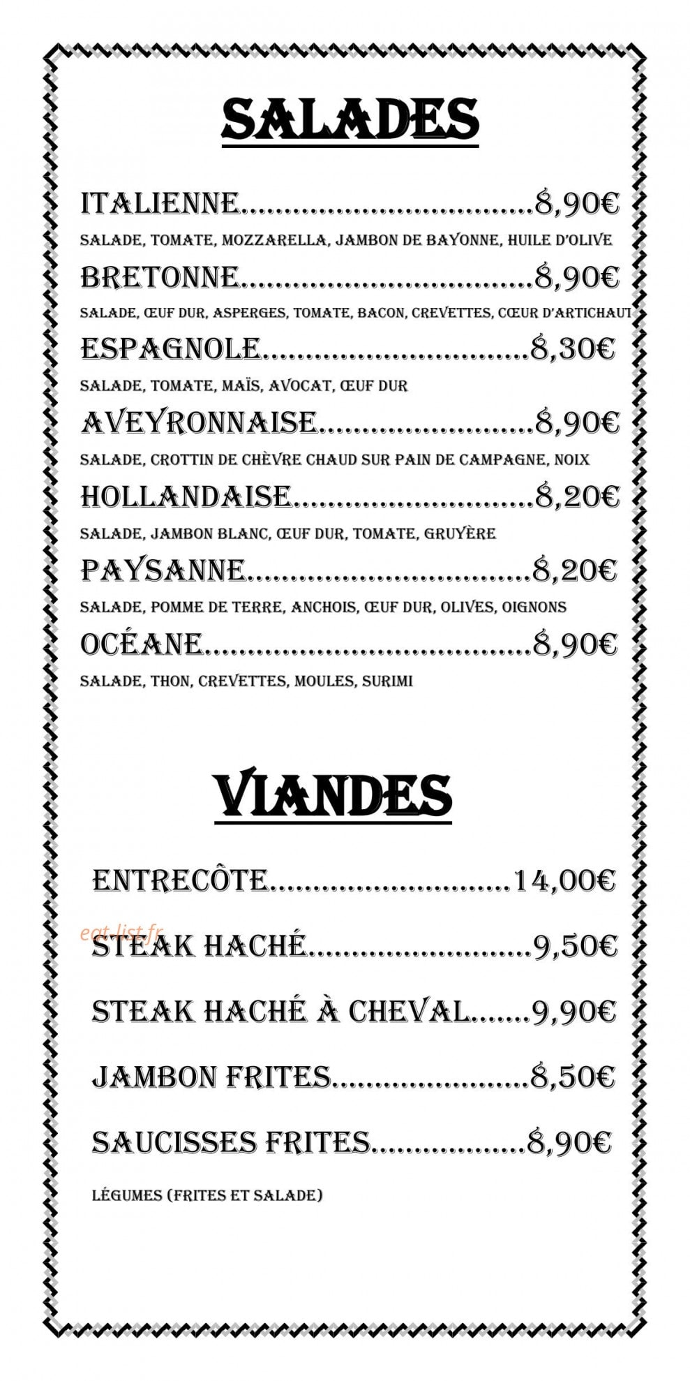 Creps Café — carte page 5