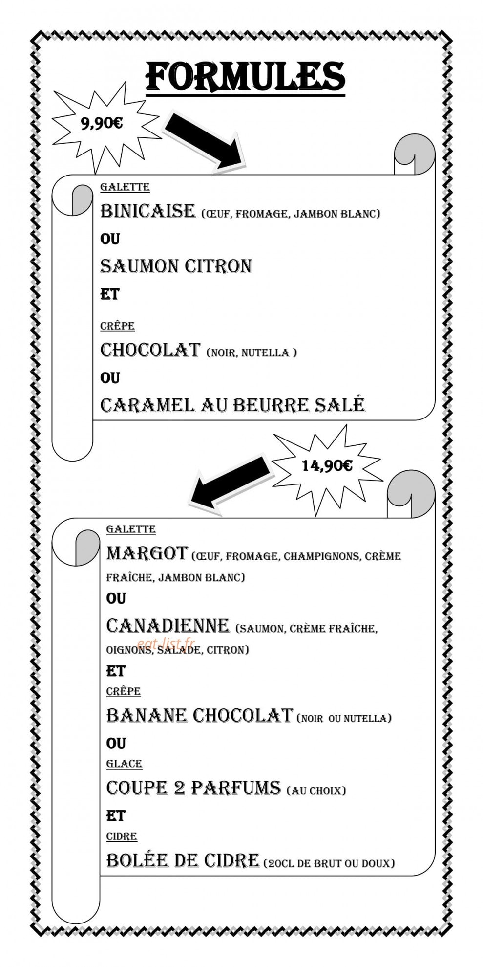 Creps Café — carte page 8