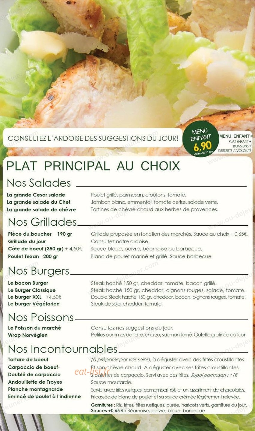 La Tonnelle — carte page 8