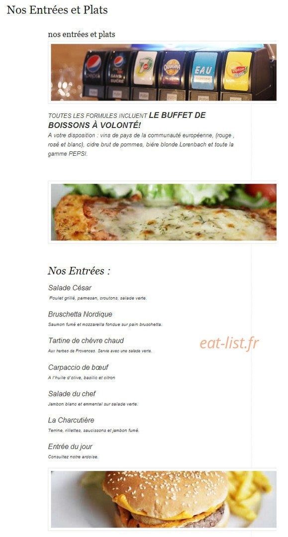 La Tonnelle — carte page 3
