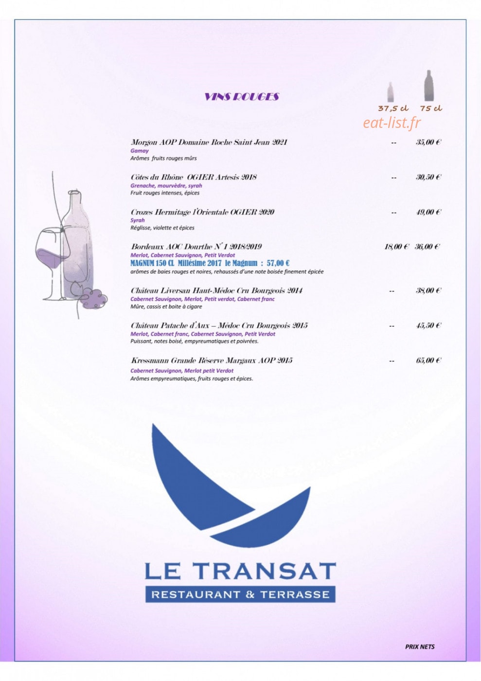 Le Transat — carte page 5
