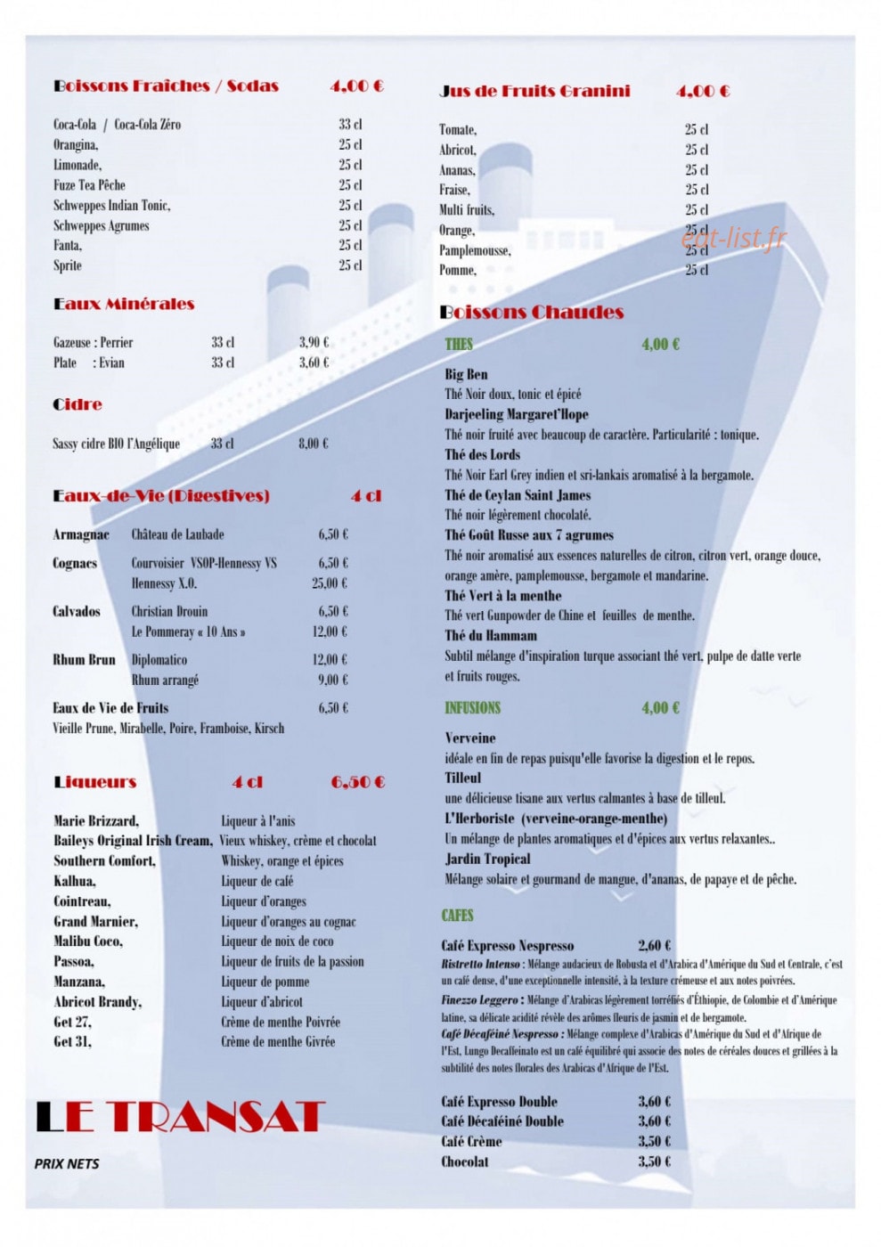Le Transat — carte page 3