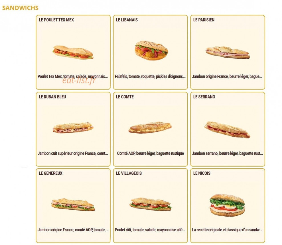 Pomme de Pain — carte page 2