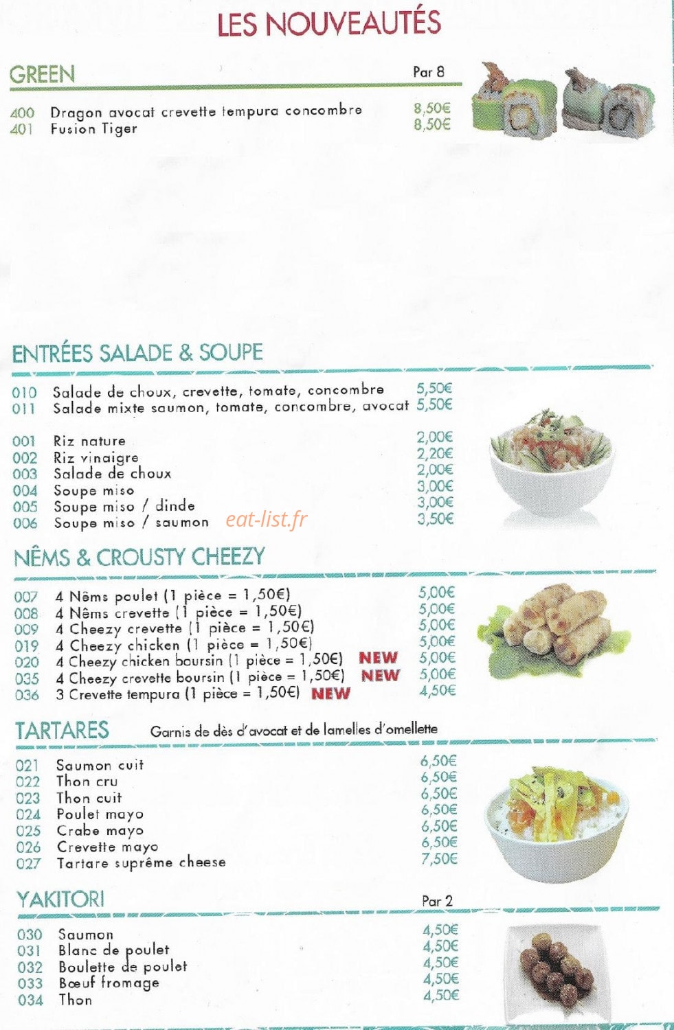 Sushi Time's — carte page 2
