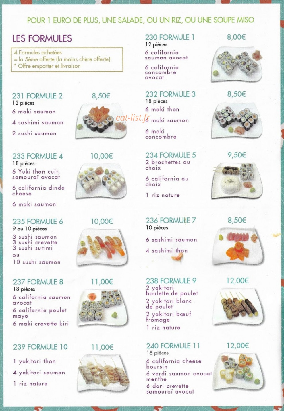 Sushi Time's — carte page 3