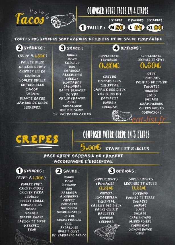 Burger's Bar — carte page 3