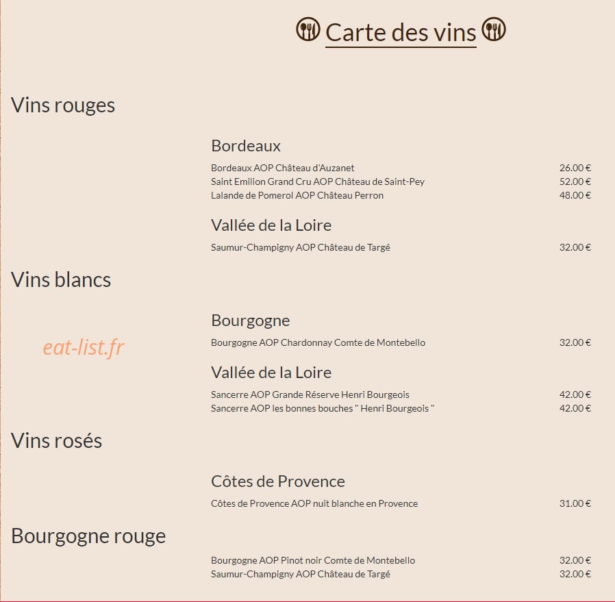 Le Monde des Saveurs — carte page 4