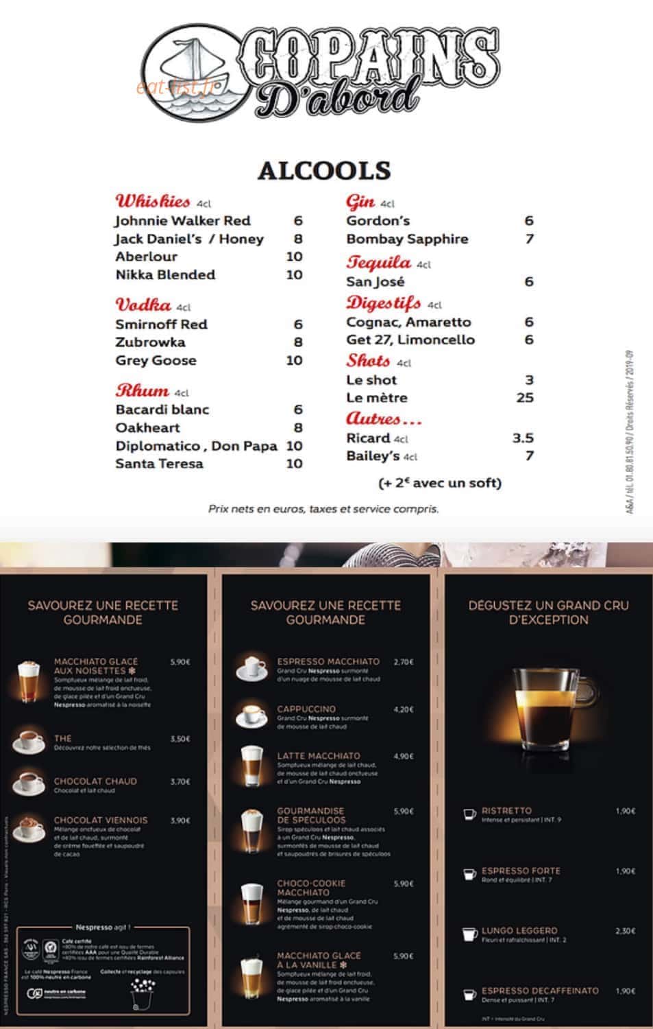 Copains d'abord — carte page 5