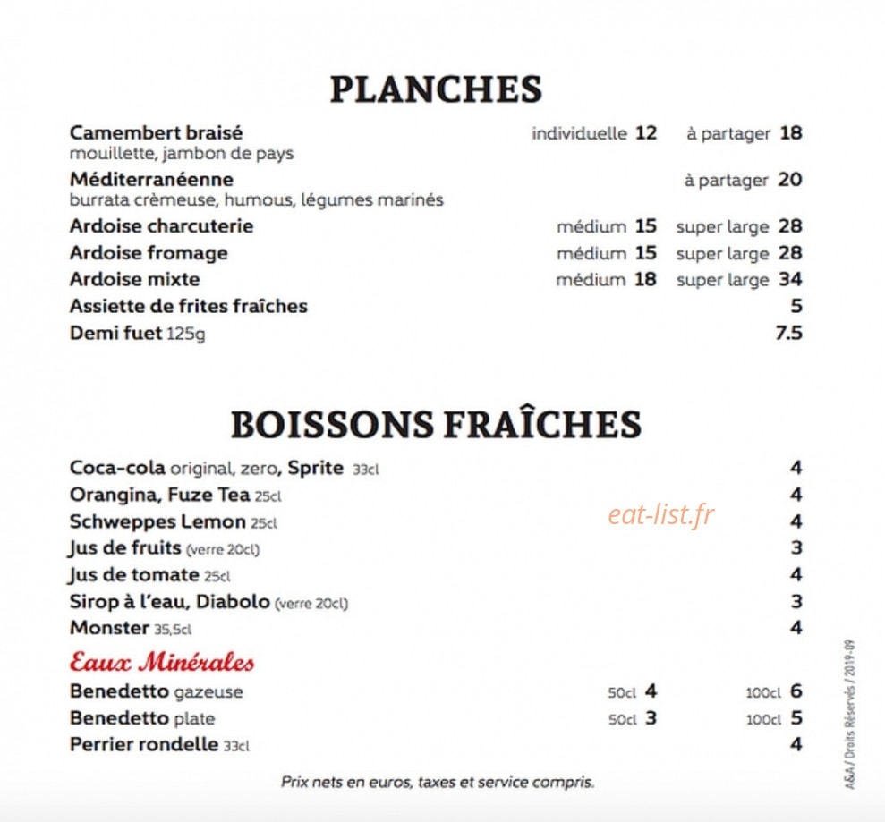 Copains d'abord — carte page 2