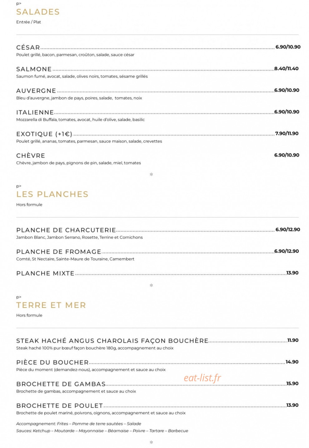 Resto'théâtre — carte page 2