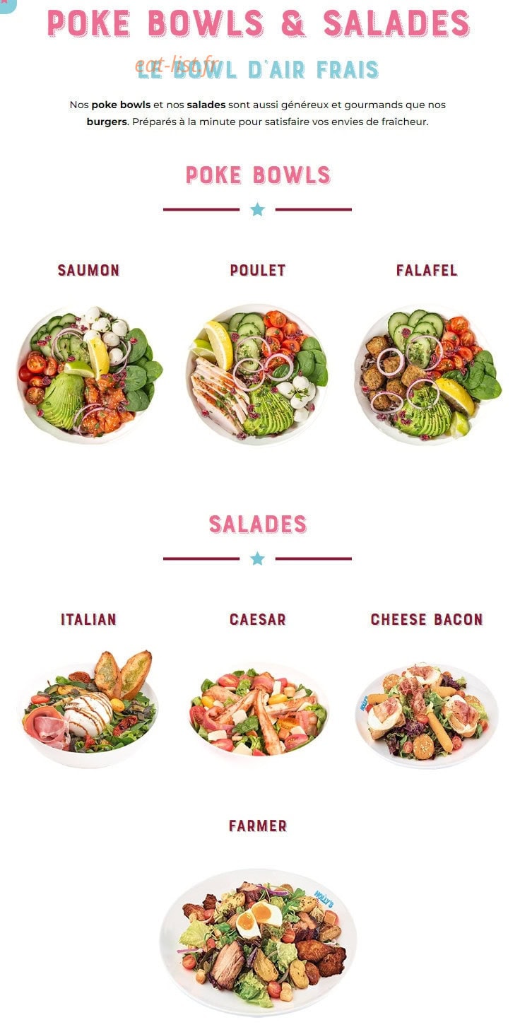 Holly's Diner Plaisir — carte page 9