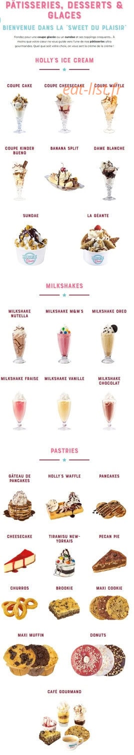 Holly's Diner Plaisir — carte page 11