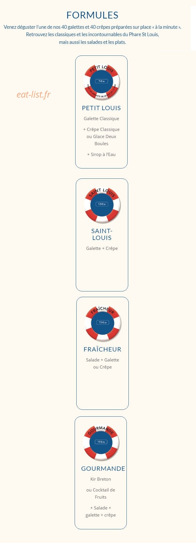 Le Phare St Louis — carte page 1