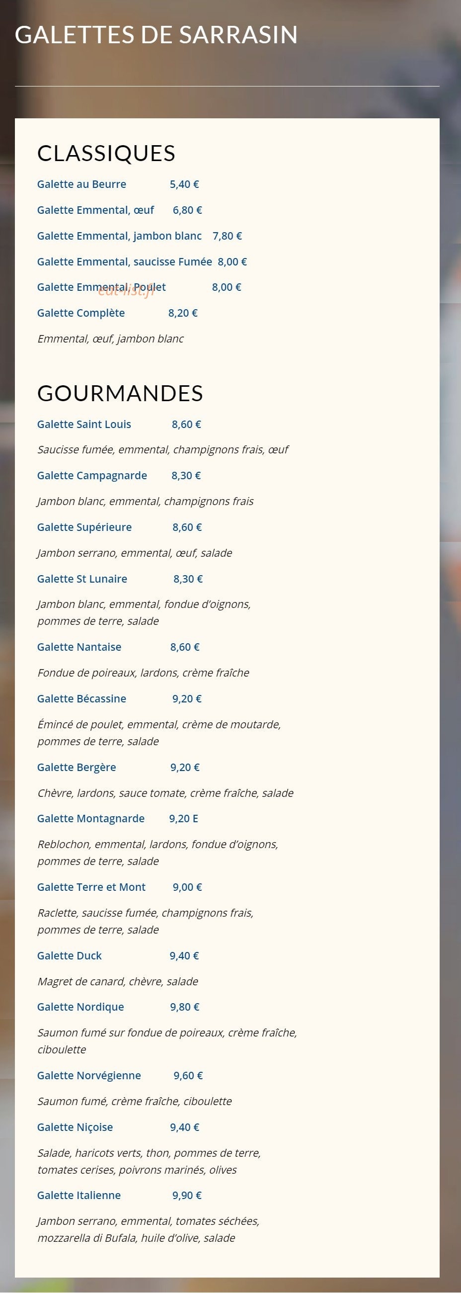 Le Phare St Louis — carte page 7