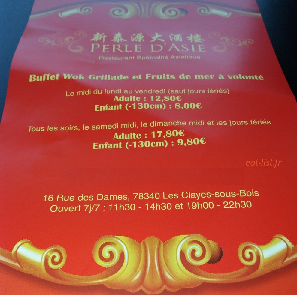 Perle d'Asie — carte page 1