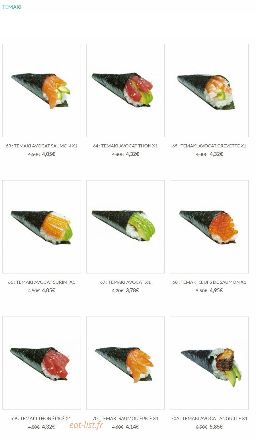 Sushi Lin — carte page 12