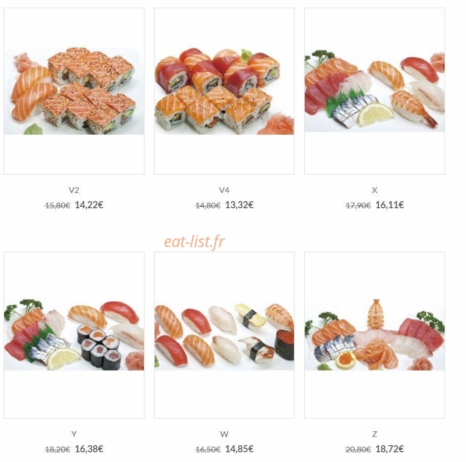 Sushi Lin — carte page 20