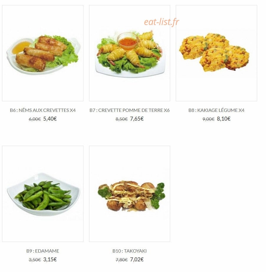 Sushi Lin — carte page 2