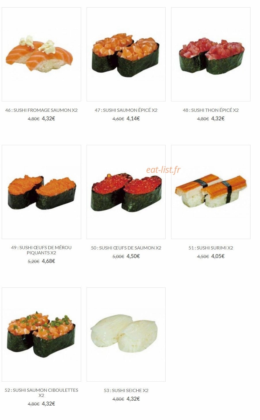 Sushi Lin — carte page 7