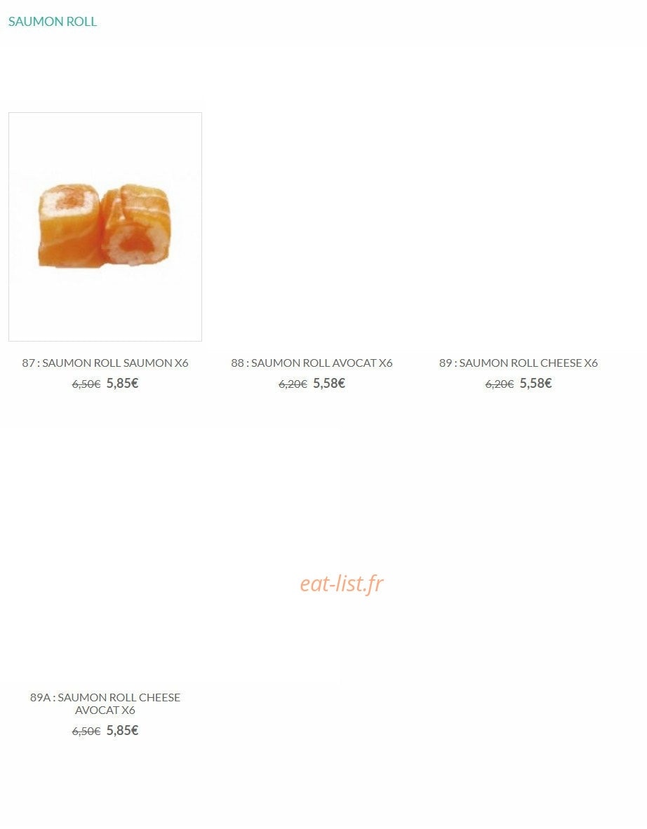 Sushi Lin — carte page 8