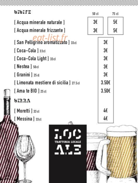 Trattoria Locale — carte page 3
