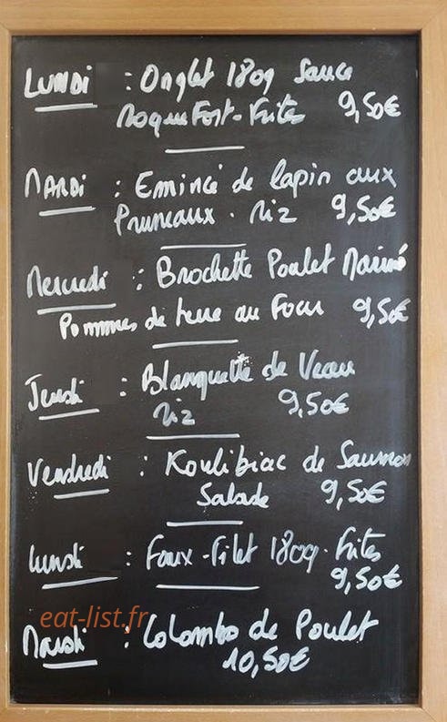 Le Bistrot Des Metz — carte page 1