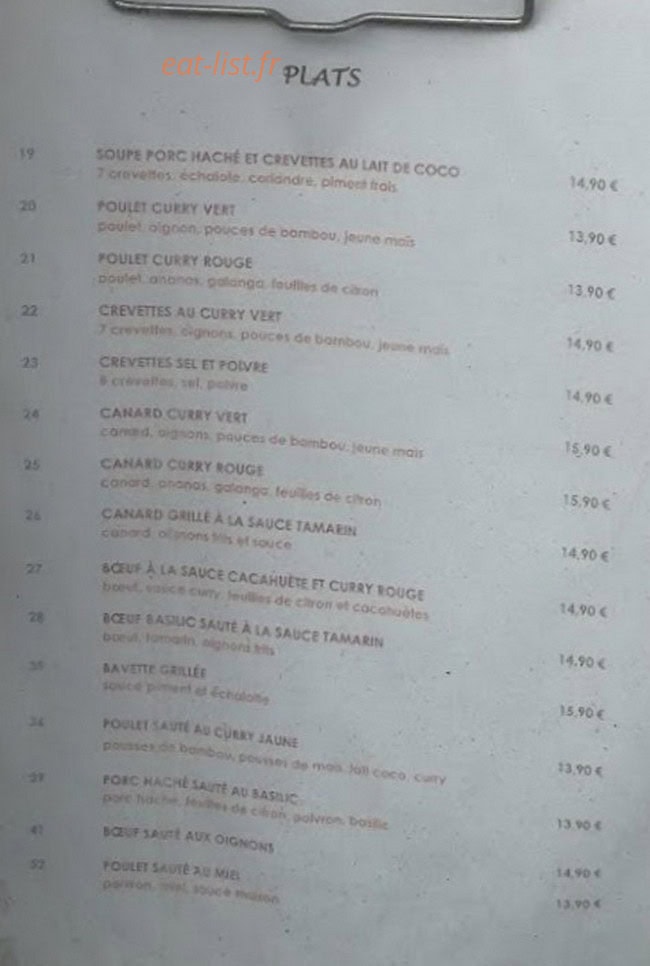 Phouket Sawadi — carte page 3