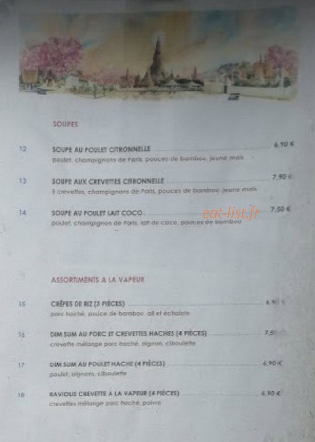 Phouket Sawadi — carte page 2