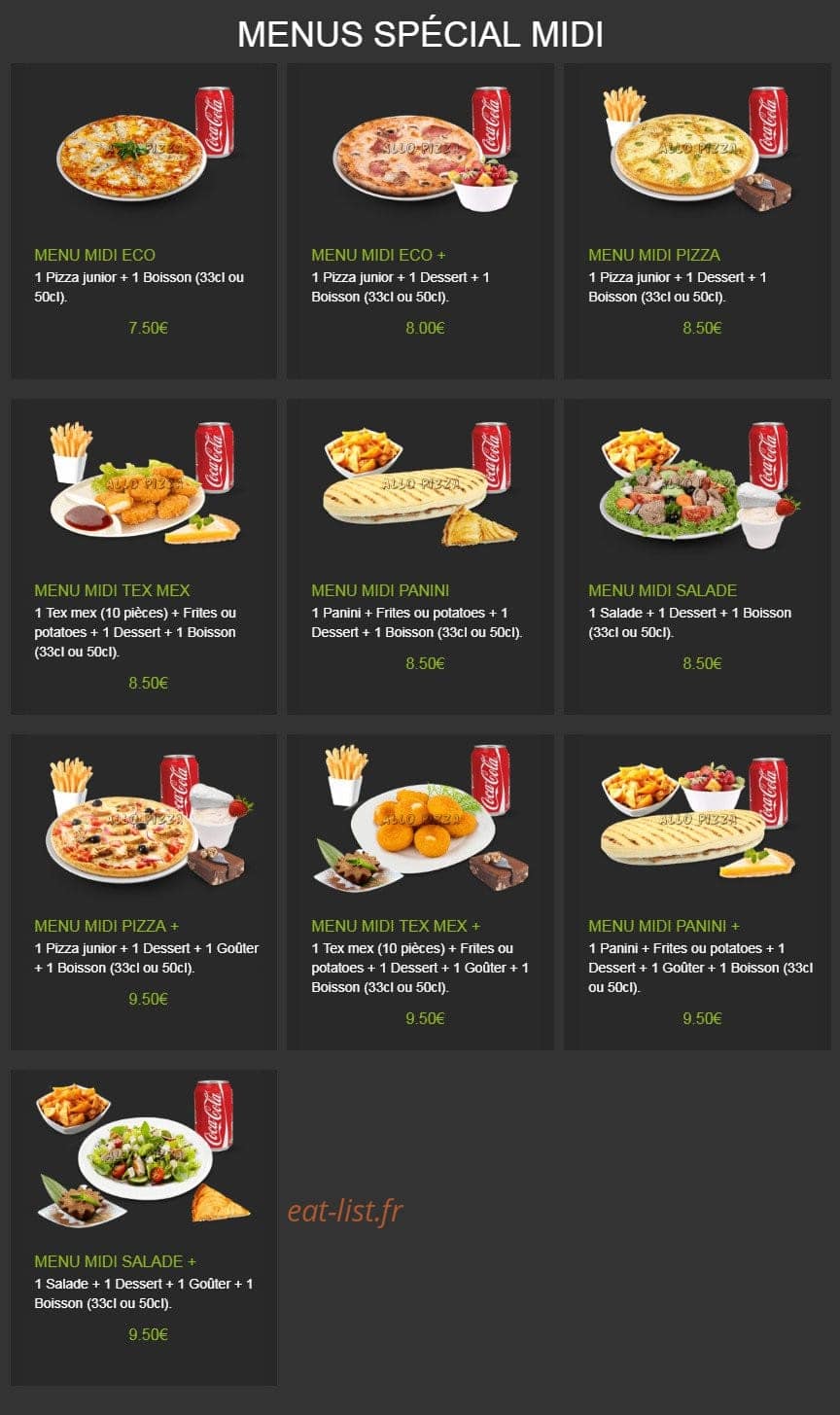 AlloPizza — carte page 15