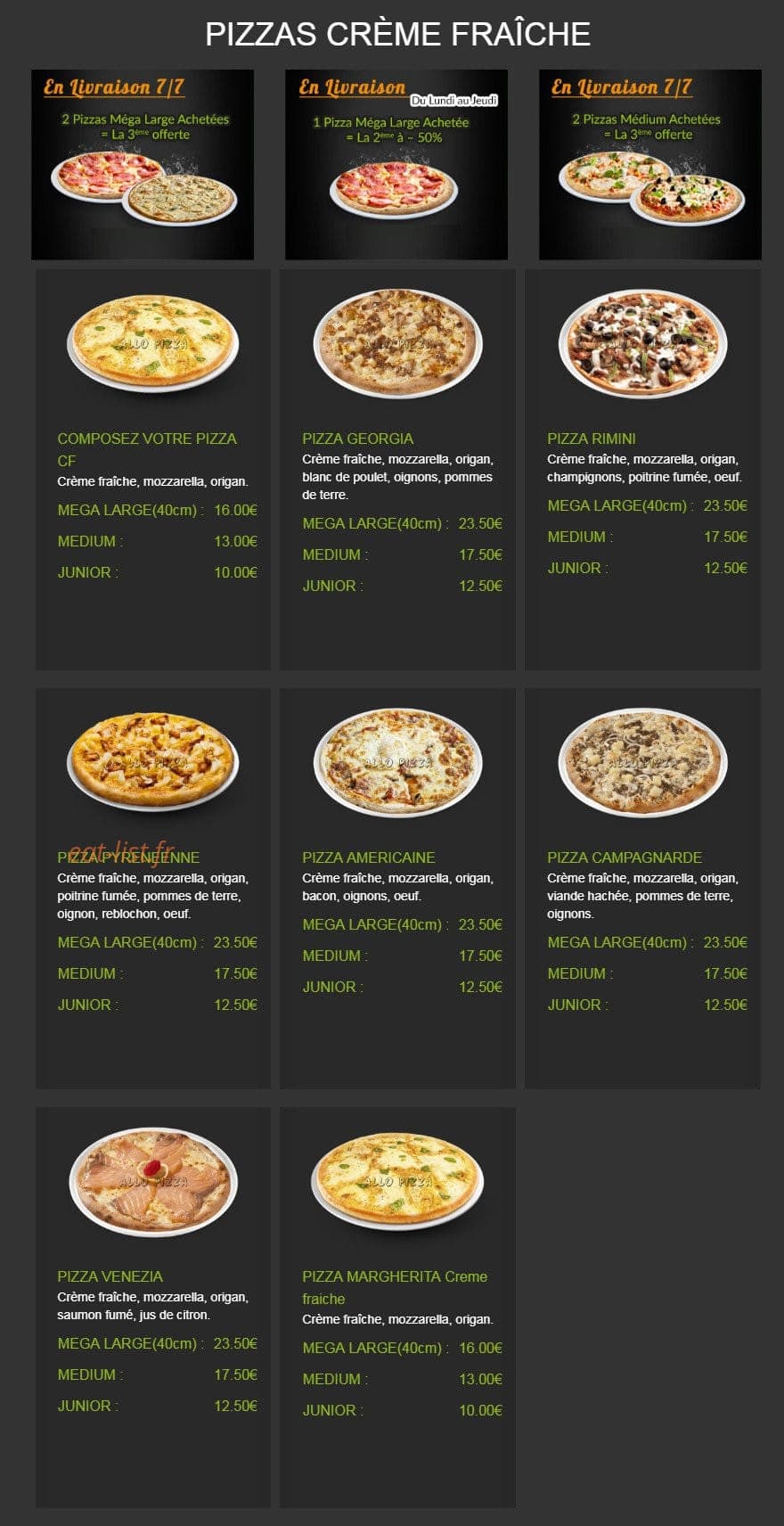 AlloPizza — carte page 5