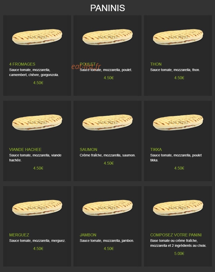 AlloPizza — carte page 6
