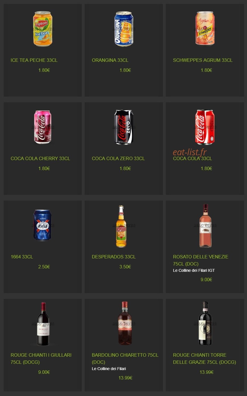 AlloPizza — carte page 13