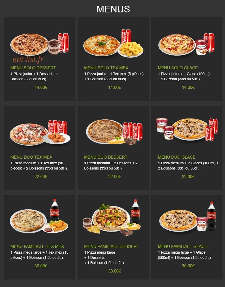 AlloPizza — carte page 14