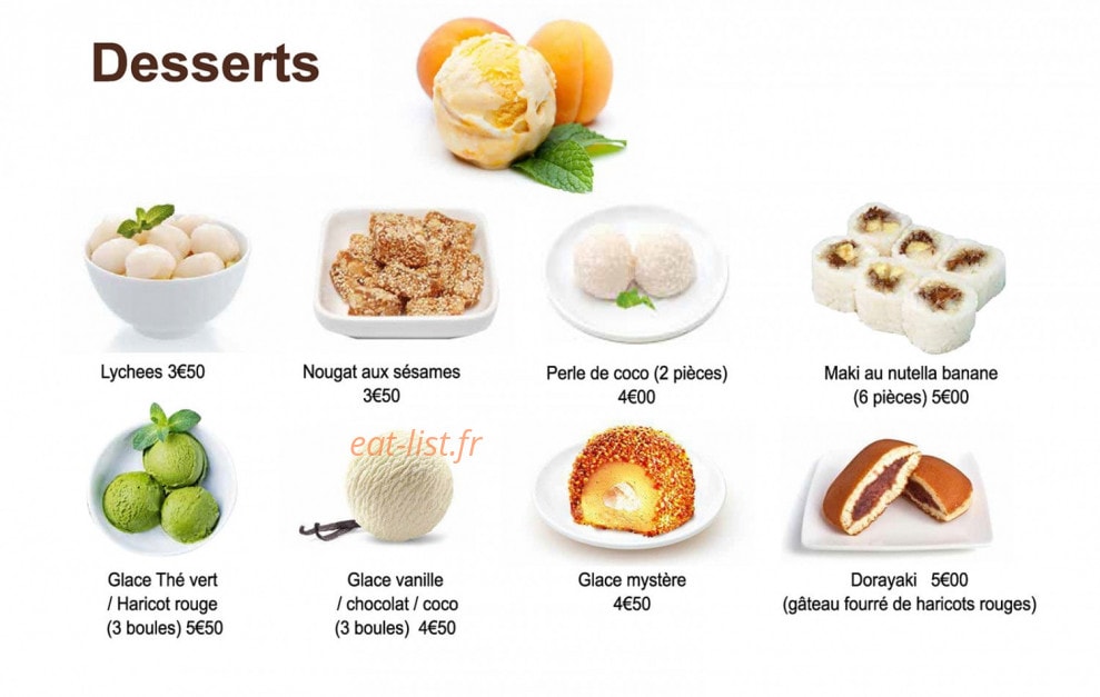 Mont Sushi — carte page 10