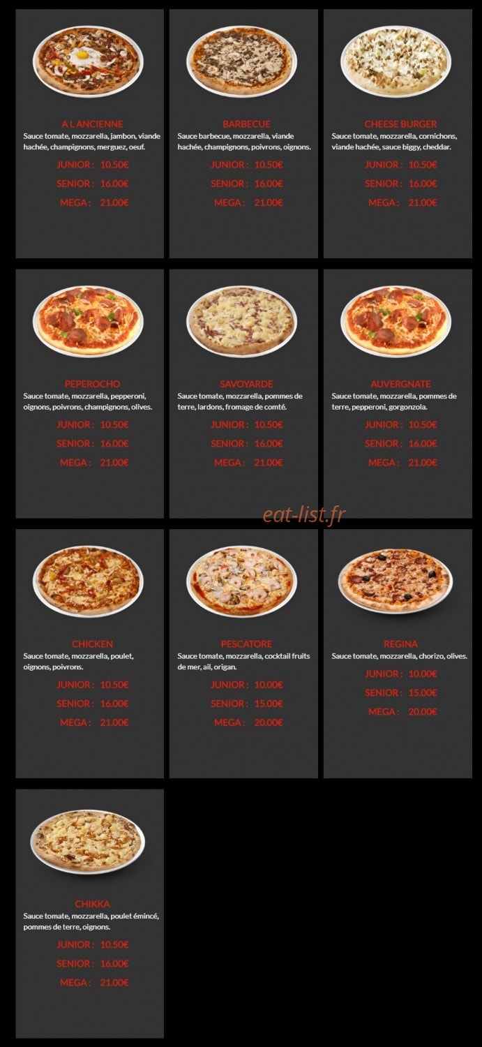 Pizza à L'ancienne — carte page 3
