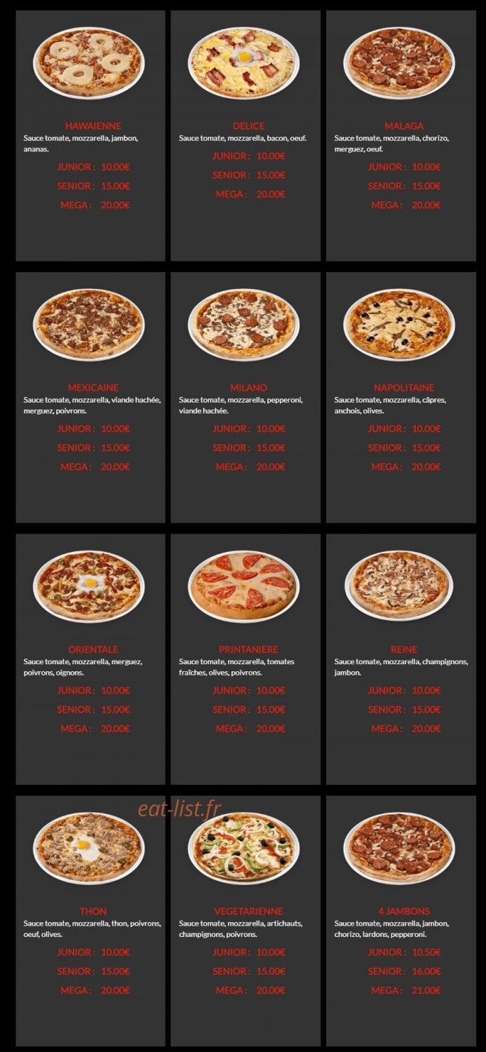 Pizza à L'ancienne — carte page 2