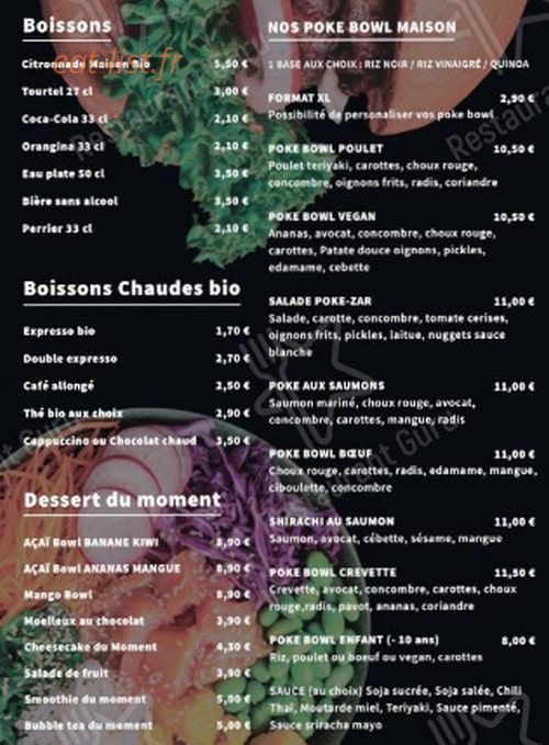 Sugar Hut — carte page 3