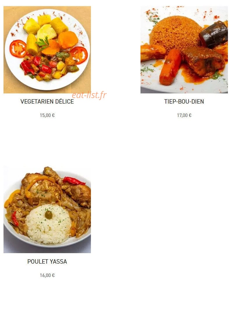 Akwaba chez Betty — carte page 3
